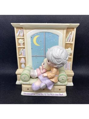 RARE Precious Moments "Granddaughter I Love You To The Moon and Back" figurine